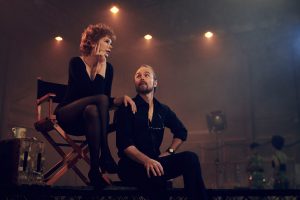 FOSSE VERDON -- Pictured: (l-r) Michelle Williams as Gwen Verdon, Sam Rockwell as Bob Fosse. CR: Pari Dukovic/FX